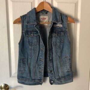 Mossimo Supply Co. Blue Denim Vest